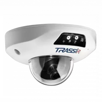 IP-камера Trassir TR-D4251WDIR2 3.6 мм, уличная, купольная, 5Мпикс, CMOS, до 2592 x 1944, до 25 кадров/с, ИК подсветка 20м, POE, -40 °C/+60 °C, белый (TR-D4251WDIR2 3.6)