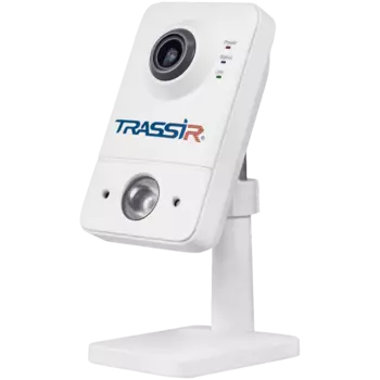 IP-камера Trassir TR-D7121IR1W v3 2.8 2.8 мм, настольная, 2 Мпикс, CMOS, до 1920x1080, до 25 кадров/с, ИК подсветка 10м, WiFi, -10 °C/+50 °C, белый (TR-D7121IR1W v3 2.8)