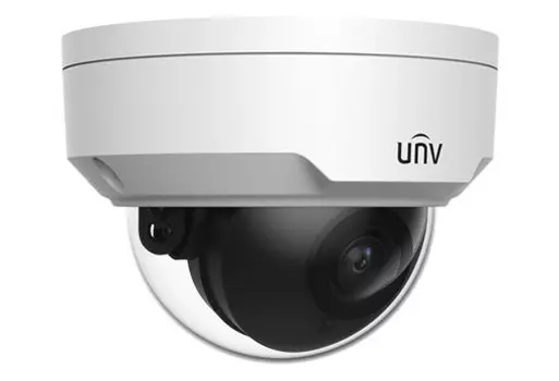 IP-камера Uniview IPC324SB-DF28K-I0 2.8мм, уличная, купольная, 4Мпикс, CMOS, до 2688x1520, до 30кадров/с, ИК подсветка 30м, POE, -30 °C/+60 °C, белый/черный (IPC324SB-DF28K-I0-RU)