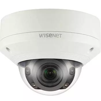 IP-камера Wisenet XNV-8080RP 3.9 мм - 9.4 мм, уличная, купольная, 5Мпикс, CMOS, до 25601920, до 30 кадров/с, ИК подсветка 50м, POE, -40 °C/+55 °C, белый (XNV-8080RP)