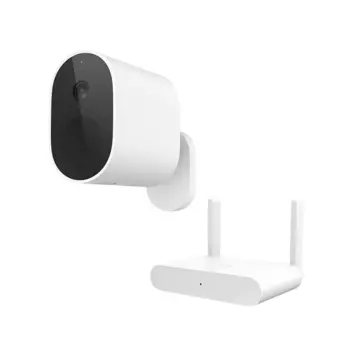 IP-камера Xiaomi Mi Wireless Outdoor Security Camera Set, уличная, корпусная, 2Мпикс, CMOS, до 1920x1080, ИК подсветка 7м, WiFi, -20 °C/+50 °C, белый (MWC13/BHR4435GL)