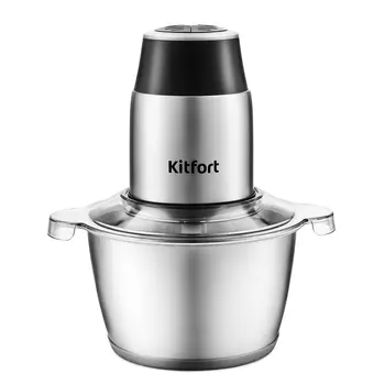 Измельчитель Kitfort КТ-3024, 350Вт, серебристый (КТ-3024)