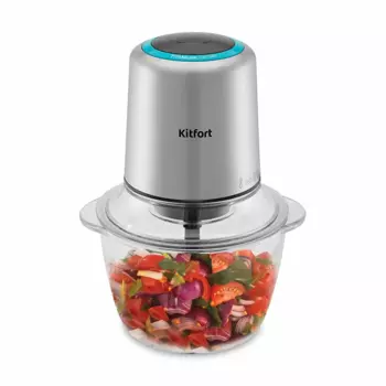 Измельчитель Kitfort КТ-3510, 300 Вт, серебристый (КТ-3510)