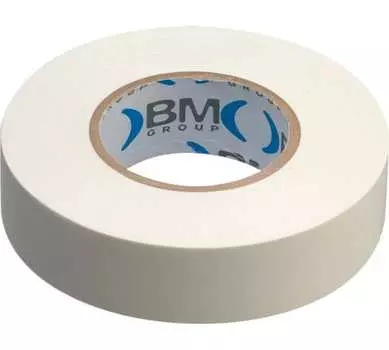 Изолента ПВХ, 150 мкм/1.5 см/25 м, белая, BM (BM-ESB1525BI)