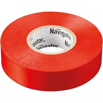 Изолента ПВХ 71678, 0.15мм/15мм/20м, красная, - Navigator (2077701670)