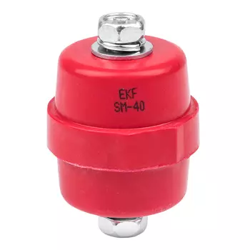 Изолятор шинный силовой, красный EKF PROxima SM 40 (plc-sm-40)