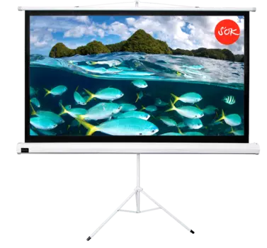 Экран для проектора на треноге S'OK Cinema SCPST-180x135, напольный, 90" 4:3 180x135 Matt White (SCPST-180x135)
