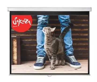Экран для проектора настенно-потолочный рулонный Sakura-Printing Wallscreen, 102", 1:1, 183x183см, белый 102 (SCPSW-183x183)