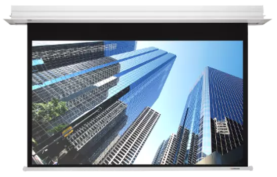 Экран для проектора рулонный Lumien Master Recessed Control , потолочный встраиваемый моторизированный 255х408 MWFG, ПДУ (LMRC-100109)