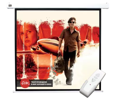 Экран для проектора рулонный S'OK Motoscreen SCPSM-300X300FG, настенно-потолочный моторизированный, 167" 1:1 300x300 Fiberglass, ПДУ (SCPSM-300X300FG)