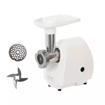 Электрическая мясорубка Аксион М 25.10, 1.5 кВт, 1.7 кг/мин, белый (4607159823212)