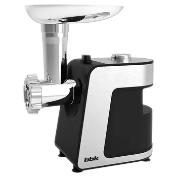 Электрическая мясорубка BBK MG2000, 2 кВт, 2 кг/мин, стальной/черный
