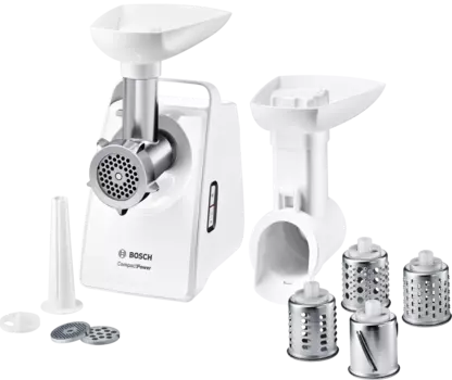 Электрическая мясорубка Bosch MFW3X14W 2000Вт, 2.5 кг/мин, белый (MFW3X14W)