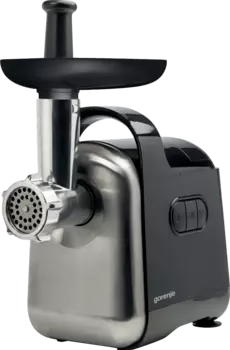 Электрическая мясорубка Gorenje MG1800, 1.8 кВт, 1.6 кг/мин, черный/серебристый (MG1800BK)