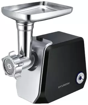 Электрическая мясорубка Hyundai HY-MG442, 1200Вт, черный/серебристый (1487986)