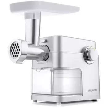 Электрическая мясорубка Hyundai HY-MG5591, 1.9 кВт, 2.4 кг/мин, серебристый (HY-MG5591)