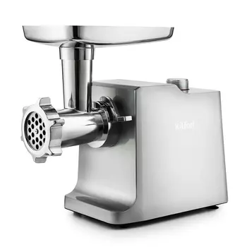 Электрическая мясорубка Kitfort KT-2108, 1.8 кВт, 1.4 кг/мин, серебристый (KT-2108)