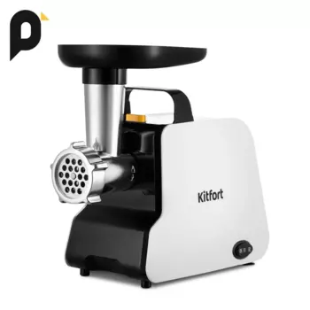 Электрическая мясорубка Kitfort КТ-2117, 600 Вт, 1.2 кг/мин, белый/черный (КТ-2117)