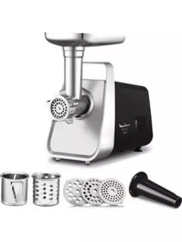 Электрическая мясорубка Moulinex ME306832, 1.6 кВт, 1.9 кг/мин, черный