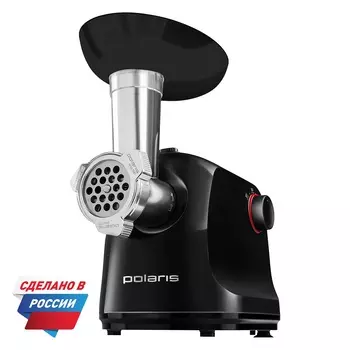 Электрическая мясорубка Polaris PMG1875, 1.6 кВт, 1.8 кг/мин, черный