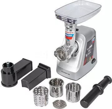 Электрическая мясорубка Polaris PMG 1854 RUS, 1.8 кВт, 2 кг/мин, серебристый