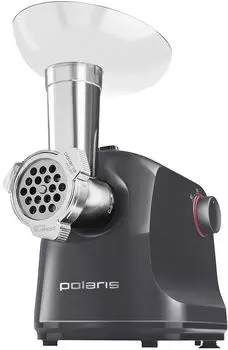 Электрическая мясорубка Polaris PMG 1872, 1.8 кВт, 2 кг/мин, серый