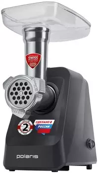 Электрическая мясорубка Polaris PMG 2078, 2 кВт, 2 кг/мин, черный (016307)