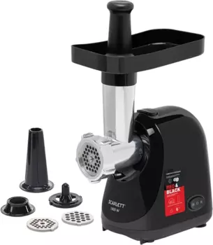 Электрическая мясорубка Scarlett Red & Black SC-MG45S75, 1.8 кВт, 2 кг/мин, черный/красный (SC-MG45S75)