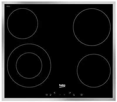 Электрическая варочная панель Beko HIC 64402X, 4 конфорки, черный (7756288334)