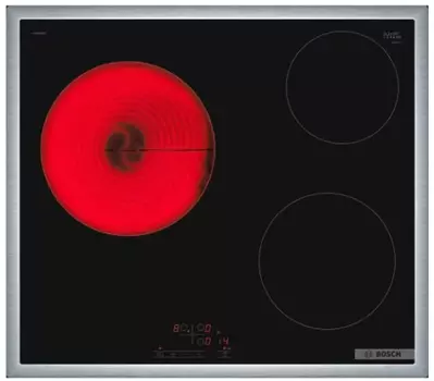 Электрическая варочная панель Bosch PKM645BB2E, 3 конфорки, черный (PKM645BB2E)