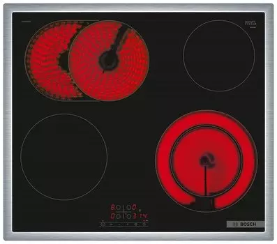 Электрическая варочная панель Bosch PKN645BB2E, 4 конфорки, черный (PKN645BB2E)