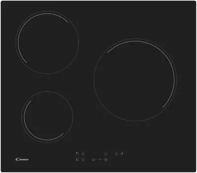 Электрическая варочная панель CANDY CH63CC/4U2 3 конфорки, черный (33803210)