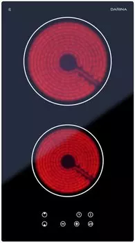 Электрическая варочная панель DARINA P E545 B 2 конфорки, черный (PE545B)