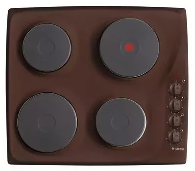Электрическая варочная панель GEFEST ЭС В СВН 3210 К17, 4 конфорки, коричневый (32100170)