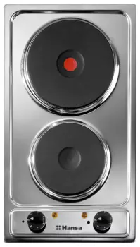 Электрическая варочная панель HANSA BHEI301060 2 конфорки, серебристая (BHEI301060)