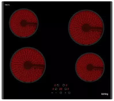 Электрическая варочная панель KORTING HK 60003 B 4 конфорки, черный ( HK 60003 B )