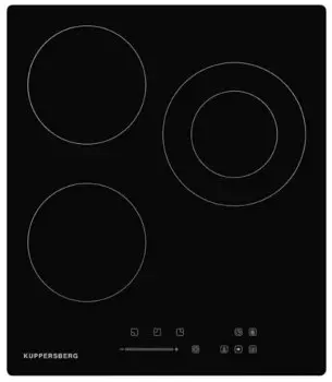 Электрическая варочная панель Kuppersberg ECS 403, 3 конфорки, черный (ECS 403)