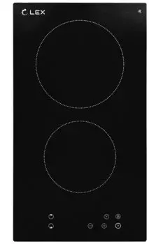 Электрическая варочная панель Lex EVH 320-0 BL, 2 конфорки, черный (CHYO000206)