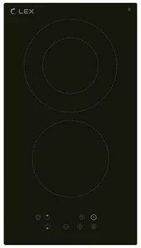Электрическая варочная панель Lex EVH 321 BL, 2 конфорки, черный (CHYO000186)