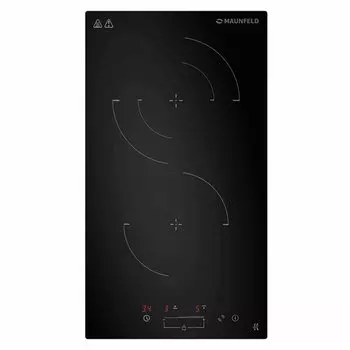 Электрическая варочная панель Maunfeld CVCE292SDBK, 2 конфорки, черный (CVCE292SDBK)