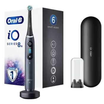 Электрическая зубная щетка Oral-B Vitality iO Series 8, насадок: 1, режимов: 6, черный (IO SERIES 8)