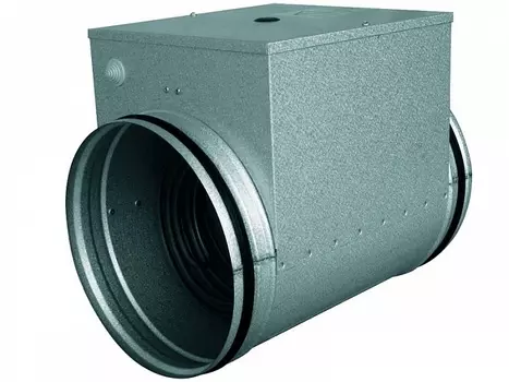 Электрический нагреватель Zilon ZEA, круглый канальный, зеленый (250-12,0/3)