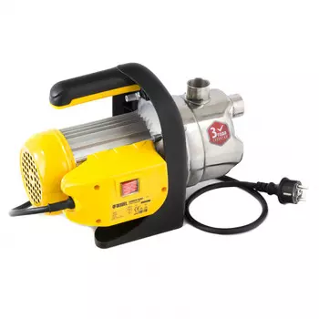 Электрический водяной насос Denzel GP1200Х, 1200Вт, поверхностный, центробежный, производительность 3.7 м/час, глубина погружения 8м, 8.37кг (97204)