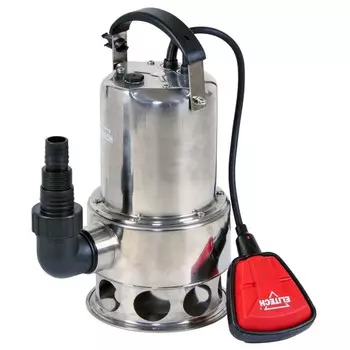 Электрический водяной насос Elitech НПФ 600Н (E0802.006.00), 600 Вт, погружной, дренажный, производительность 10.2 м/час, глубина погружения 7 м, 5.8 кг (195708)