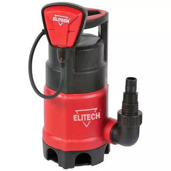 Электрический водяной насос Elitech НПФ 800 (E0802.003.00), 800 Вт, погружной, дренажный, производительность 13.2 м/час, глубина погружения 7 м, 5.6 кг (195705)
