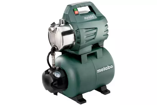 Электрический водяной насос Metabo HWW 3500/25 Inox, 900Вт, насосная станция, центробежный, производительность 3.5 м/час, глубина погружения 8м, 14.6кг (600969000)