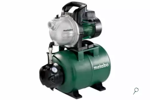 Электрический водяной насос Metabo HWW 4000/25 G, 1100Вт, насосная станция, центробежный, производительность 4 м/час, глубина погружения 8м, 17.2кг (600971000)