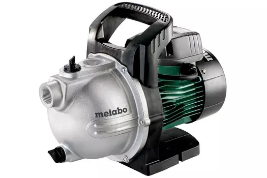 Электрический водяной насос Metabo P 4000 G, 1100Вт, поверхностный, колодезный, производительность 4 м/час, глубина погружения 8м, 12.2кг (600964000)