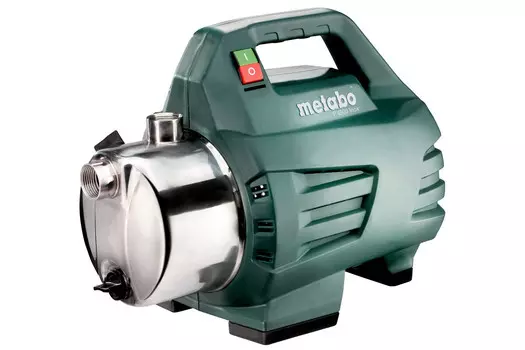 Электрический водяной насос Metabo P 4500 Inox, 1300Вт, поверхностный, центробежный, производительность 4.5 м/час, глубина погружения 8м, 10.6кг (600965000)