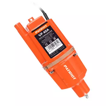 Электрический водяной насос PATRIOT VP 40А , 300Вт, погружной, вибрационный, производительность 1.08 м/час, глубина погружения 7м, 4.2кг (315302515)